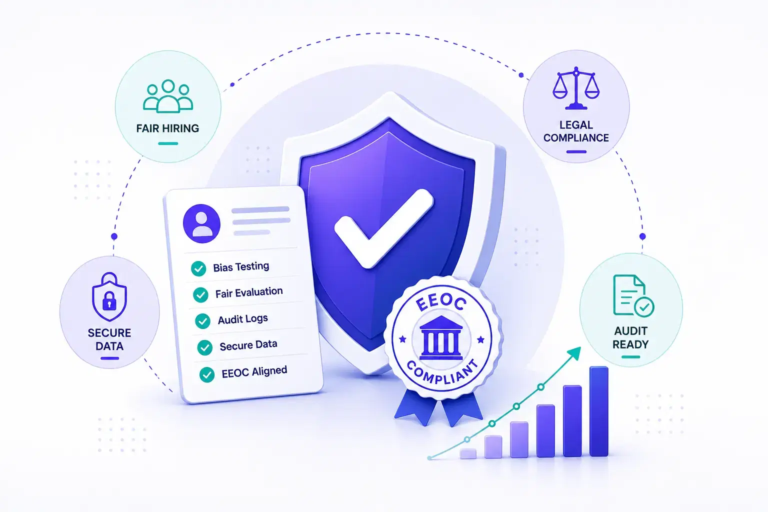 Compliance dashboard for EEOC-compliant AI video interviews