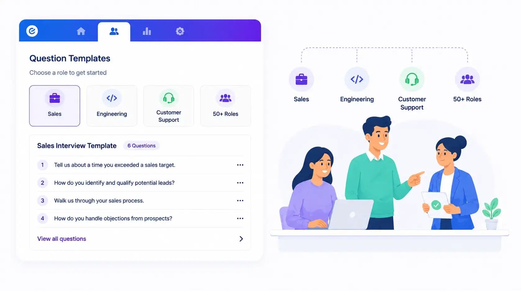 Structured Question Templates by Role