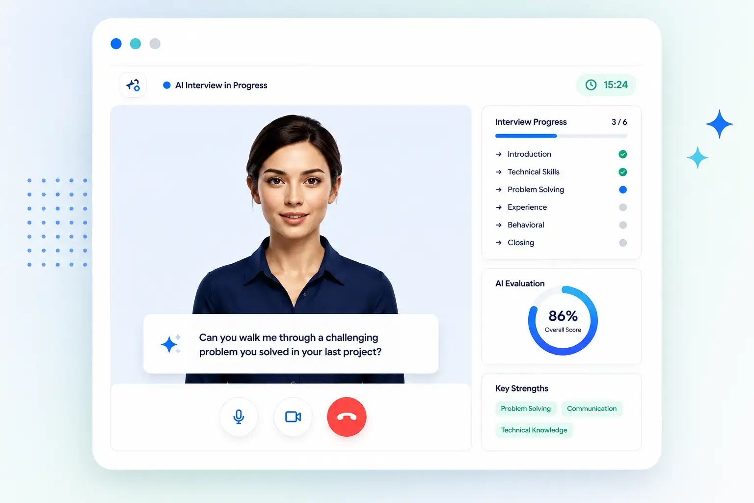 AI video interviewer automating candidate screening