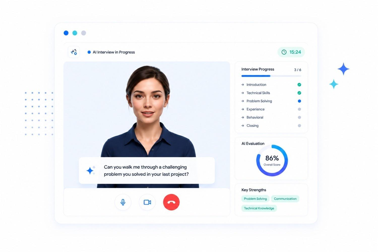 AI video interviewer automating candidate screening